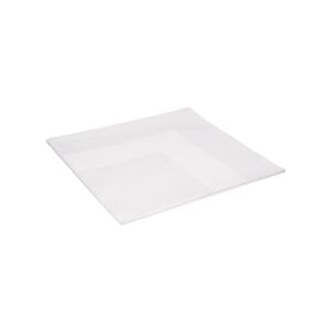 LTITEX - Serviette de table blanche avec bande satin 50 x 50 cm. Pack de 25 pièces