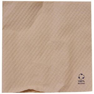 Serviette papier recycle marron 1 pli 33x33 cm x 6000 Firplast