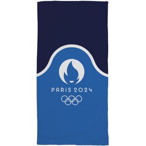 Drap de bain Paris 2024® - Paris 2024 Bleu Drap de plage : 75x150cm