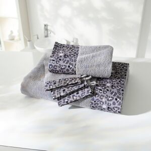 Éponge bouclette 420 g/m² liteau imprime leopard - Lot 1 Serviette 50x100cm + 1 Gant - Gris - ColombineÉponge bouclette d'une douceur sans egal, tres moelleuse, et bien absorbante ! Optez pour ce linge de bain pour des moments de bien-etre absolu, tout en