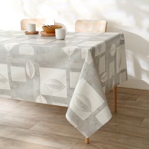 Nappe toile ciree imprime patchwork feuilles - BlancheporteJolie toile ciree au patchwork de feuilles ideale pour la table de la cuisine et les repas du quotidien ! Impermeable, elle se nettoie en un coup d'eponge. Dans la cuisine, la salle a manger ou le