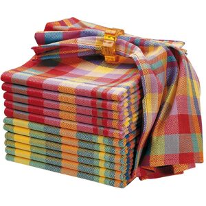 Blancheporte Serviette de table carreaux Madras - Lots - BlancheporteDes serviettes de table, en pur coton, pour toute la famille... Lot de 4, 8 ou 12 serviettes de table à carreaux multicolores style madras. Consommez responsable avec cet achat portant l