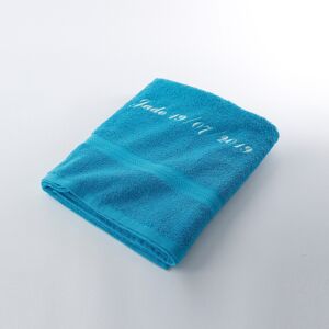 Blancheporte Serviette eponge personnalisable confort moelleux - Colombine Turquoise Drap de bain : 90x150cm