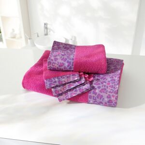 Éponge bouclette 420 g/m² liteau imprime leopard - Drap De Douche : 70x130cm - Rose - ColombineÉponge bouclette d'une douceur sans egal, tres moelleuse, et bien absorbante ! Optez pour ce linge de bain pour des moments de bien-etre absolu, tout en actuali