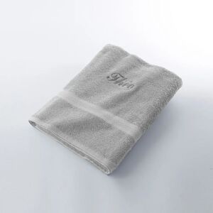 Blancheporte Serviette eponge personnalisable confort moelleux - Colombine Gris Drap de bain : 90x150cm