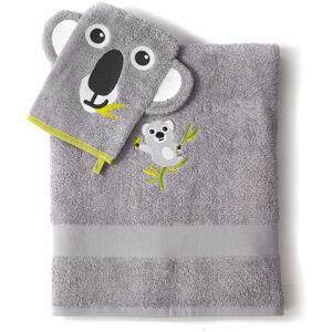 Colombine des petits Collection éponge enfant brodée koala - 380g/m2 - Lot De 2 Gants - Gris - Colombine Des PetitsVivement l'heure de la toilette pour retrouver la douceur, la résistance et la tendresse du linge de bain brodé koala... Avec Colombine des 