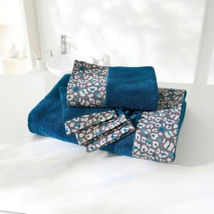 Éponge bouclette 420 g/m² liteau imprime leopard - Lot De 2 Gants - Bleu - ColombineÉponge bouclette d'une douceur sans egal, tres moelleuse, et bien absorbante ! Optez pour ce linge de bain pour des moments de bien-etre absolu, tout en actualisant votre 