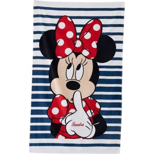 Drap de bain enfant Disney® Minnie personnalisable - eponge - Minnie Rouge Drap de bain : 70x120cm