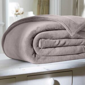 Blancheporte Couverture microfibre - BlancheporteUne couverture microfibre toucher peluche douce comme un câlin...Couverture 2 personnes : 240x260 cmTaupe