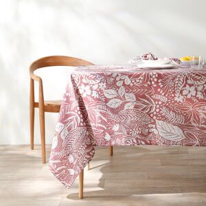 Blancheporte Nappe anti-taches motif floral - Blancheporte Orange Lot de 3 serviettes de table : 50x50 cm