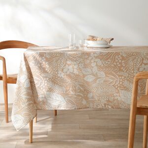 Blancheporte Nappe anti-taches motif floral - Blancheporte Jaune Nappe rectangulaire : 150x250cm