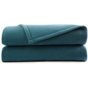 Couverture polaire Thermotec® 350g/m2 - Couverture 2 Personnes : 240x260 Cm - Bleu - OursonCette couverture tres chaude Ourson® est d'une infinie douceur associee au confort de son traitement antiboulochage.Couverture 2 personnes : 240x260 cmBleu