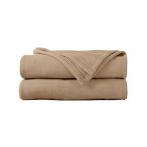 Ourson Couverture polaire Thermotec® qualité prestige - Couverture Polaire 2 Personnes : 220x240cm - Beige - OursonContact infiniment doux, chaleur généreuse et pouvoir isolant supérieur pour la couverture Ourson®... le traitement antiboulochage en plus !