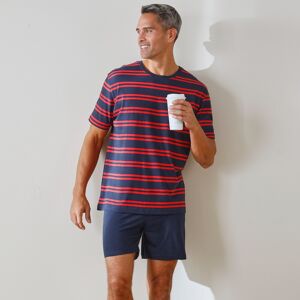 Blancheporte Pyjama short coton rayé manches courtes - BlancheporteLes rayures voient doubles... Et ça leur va plutôt bien ! En avant la douceur et la fantaisie pour le pyjama short en maille souple, aussi sympa pour bien dormir que pour cocooner décontra