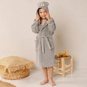 Peignoir de bain enfant ourson a capuche eponge coton - 380 g/m² - 10/12 Ans - Taupe - Colombine Des PetitsPetit ourson trop mignon cherche copain/copine pour s'amuser a l'heure du bain... Coup de coeur assure pour ce peignoir deguisement a capuche signe 