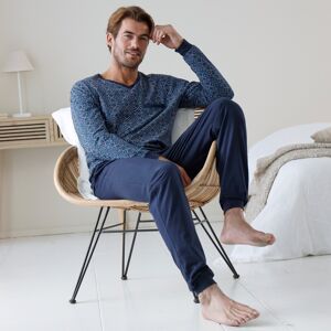 Blancheporte Pyjama imprimé - BlancheporteFaites le choix du confort et du style avec ce pyjama en jersey 100% coton ! Agréable à vivre et à porter, il est parfait pour passer de douces nuits.SBleu