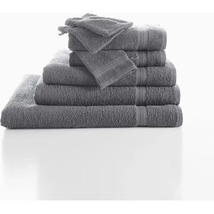 Blancheporte Eponge unie 420 g/m2 confort moelleux - Colombine Gris Lot de 2 serviettes : 50x100cm