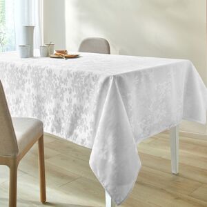 Nappe damassee feuillages Colombine® - Chemin De Table : 50x150cm - Blanc - ColombineQualite facile d'entretien grace au support 100% polyester, lavee et sechee en un temps record et toujours impeccable sur la table. La qualite Colombine® en plus.Chemin d