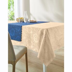 Blancheporte Nappe jacquard damassé - Blancheporte Jaune Nappe ronde : diam 150cm