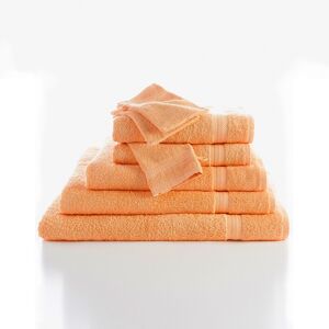 Blancheporte Eponge unie 420 g/m2 confort moelleux - Colombine Orange Lot de 3 gants
