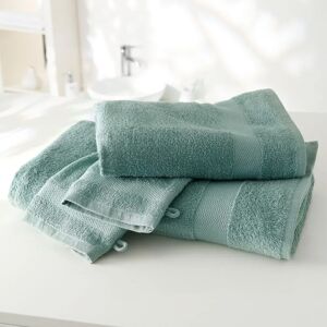 Blancheporte Éponge coton - 350g/m² - Blancheporte Vert Lot de 2 gants