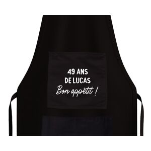 Cadeaux.com Tablier noir pour homme 49 ans