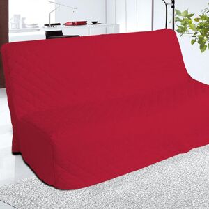 Soleil d'Ocre Housse clic-clac rouge matelassée 140x190