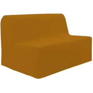 Soleil d'Ocre Housse de BZ unie 100% coton jaune 140 cm