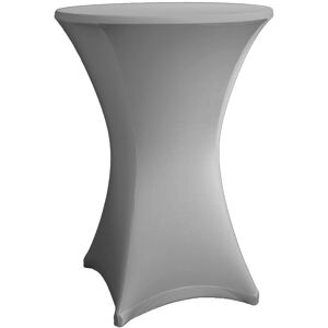 Dekotopia Couverture pour les tables de bistrot / bar rondes 80-86 cm gris - Housses diverses