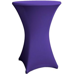 Dekotopia Couverture pour les tables de bistrot / bar rondes 80-86 cm violet - Housses diverses