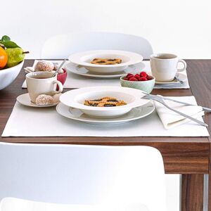 Mobili Fiver Set de table Gioele en coton 35x50, Lot de 2, Blanc