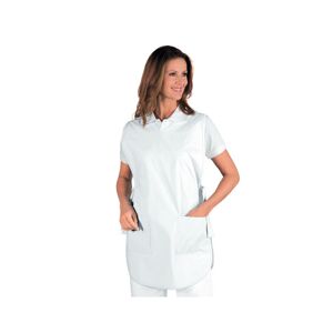 ISACCO Tablier Médicale Poncho 100% Coton Blanc