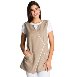 DYNEKE Tablier Estheticienne Beige Croise