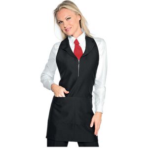 ISACCO Tablier de service pour femme Madeira Avec Zip Noir