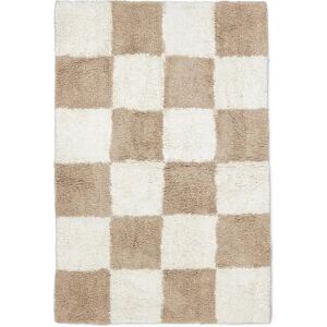 Tapis en coton Claudia 60x90 cm, Beige-blanc