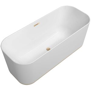 Villeroy und Boch Villeroy et Boch Finion 177FIN7A2BCV1RW rectangulaire 177FIN7A2BCV1RW 170 x 70 cm, anneau design, tablier Color on Demand, blanc pierre, champagne