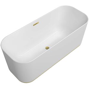 Villeroy und Boch Villeroy et Boch Finion 177FIN7A3BCV4RW rectangulaire 177FIN7A3BCV4RW 170 x 70 cm, tablier Color on Demand, blanc pierre, or