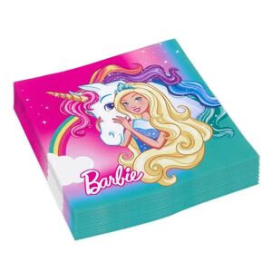 Amscan Serviette en papier Barbie Dreamtopia (Lot de 20)