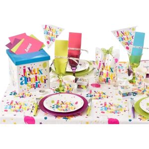 Santex Nappe Joyeux Anniversaire Multicolore