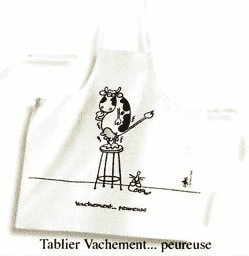 ART Tablier Vachement Peureuse -