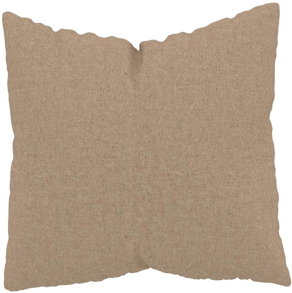 MYCS Coussin Beige Cachemire - 50x50 cm - Housse en Laine. Coussin de canapé moelleux