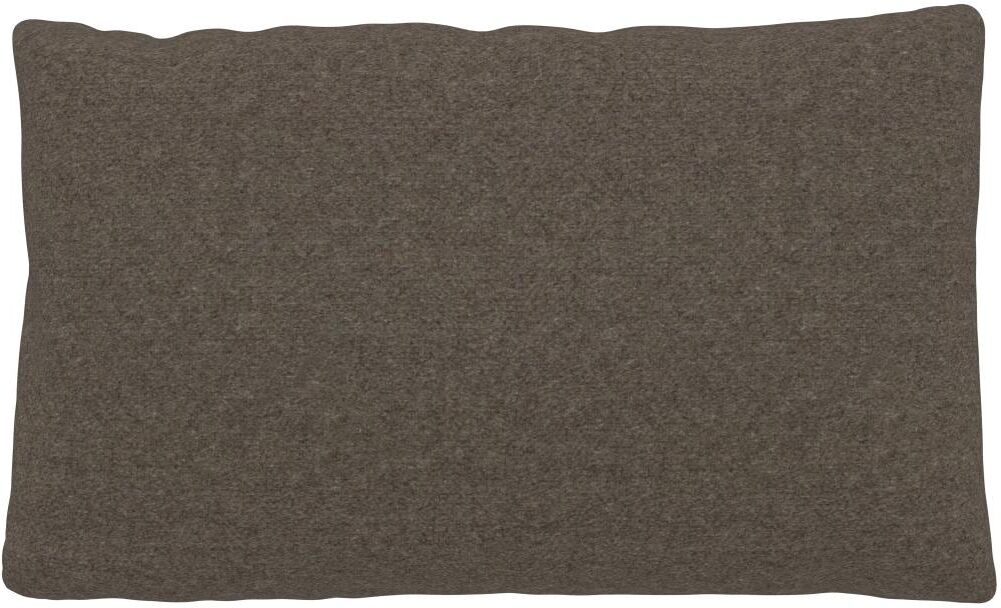 MYCS Coussin Brun Gris - 30x50 cm - Housse en Laine. Coussin de canapé moelleux