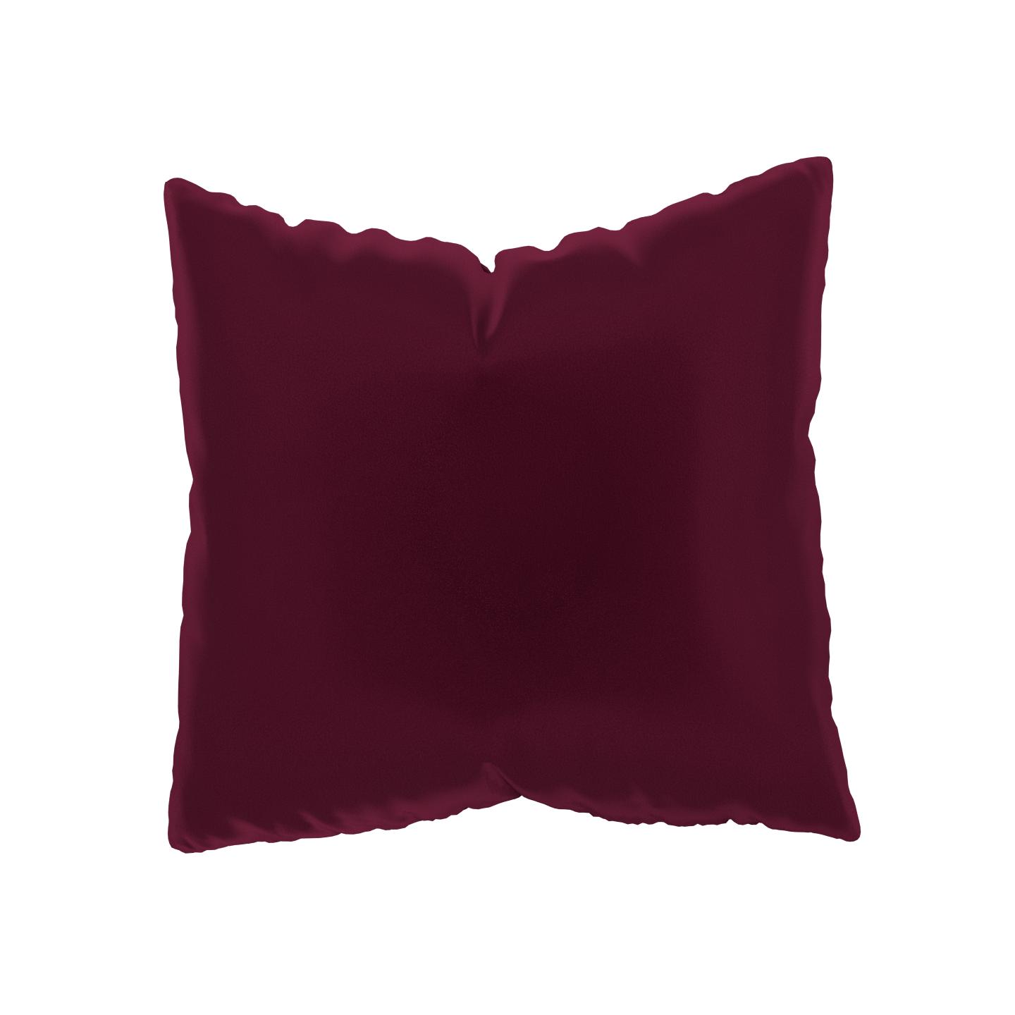 MYCS Coussin Rouge Mûre - 50x50 cm - Housse en Velours. Coussin de canapé moelleux