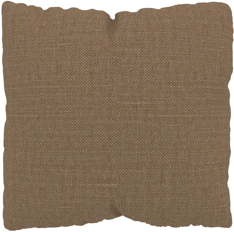 MYCS Coussin Brun Caramel - 40x40 cm - Housse en Textile tissé. Coussin de canapé moelleux