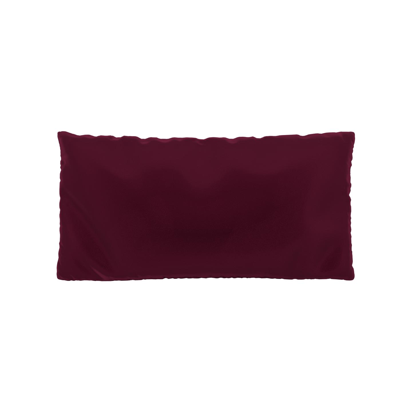 MYCS Coussin Rouge Mûre - 40x80 cm - Housse en Velours. Coussin de canapé moelleux