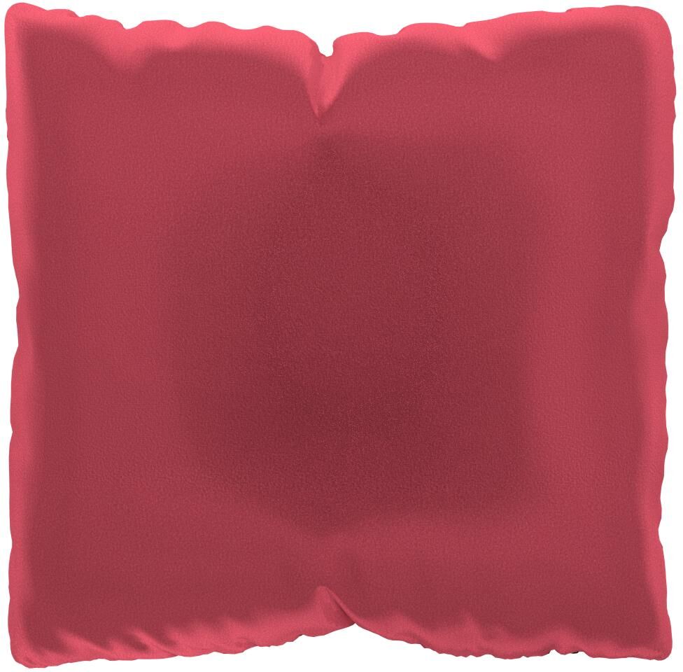 MYCS Coussin Rouge Corail - 40x40 cm - Housse en Velours. Coussin de canapé moelleux