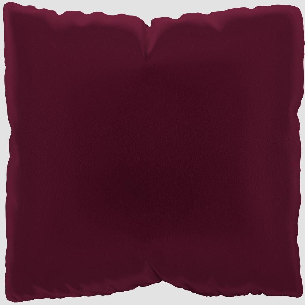 MYCS Coussin Rouge Mûre - 40x40 cm - Housse en Velours. Coussin de canapé moelleux