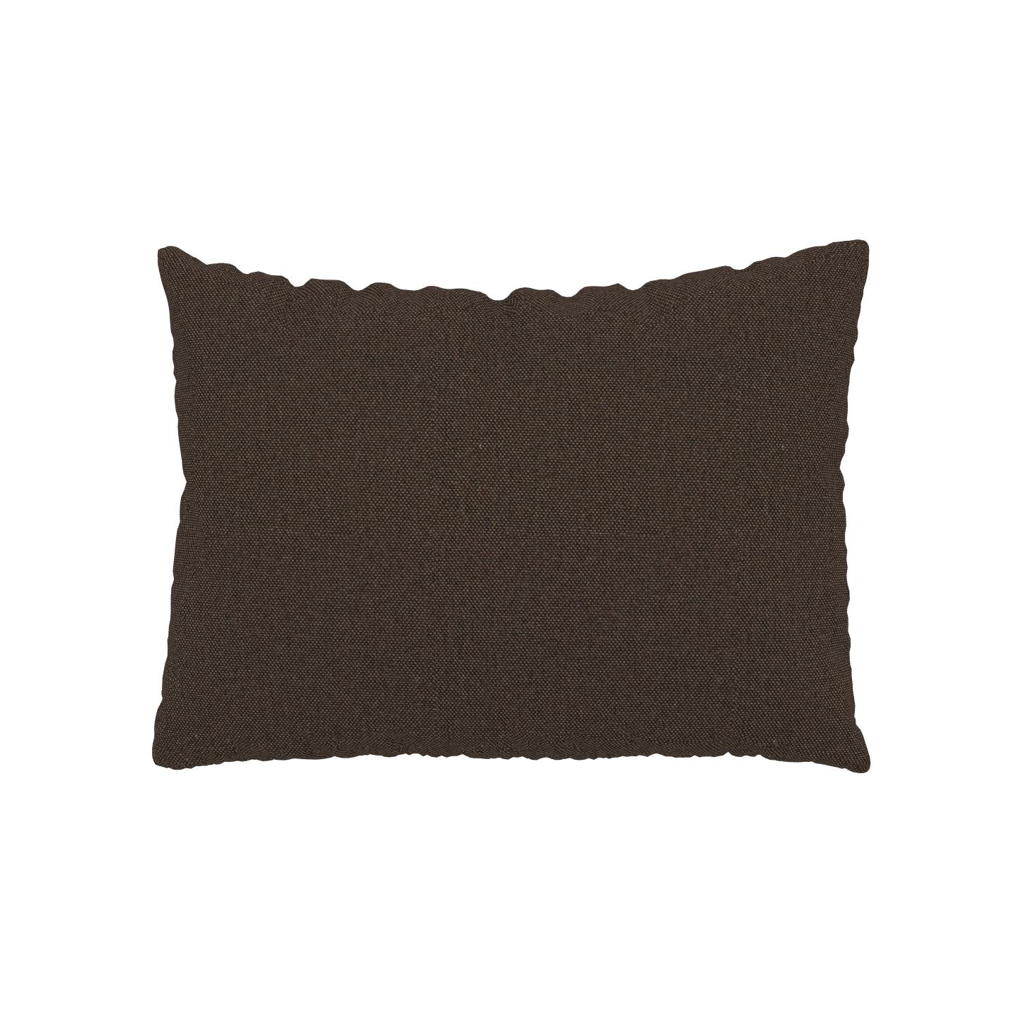 MYCS Coussin Brun Café - 48x65 cm - Housse en Tissu Fin. Coussin de canapé moelleux