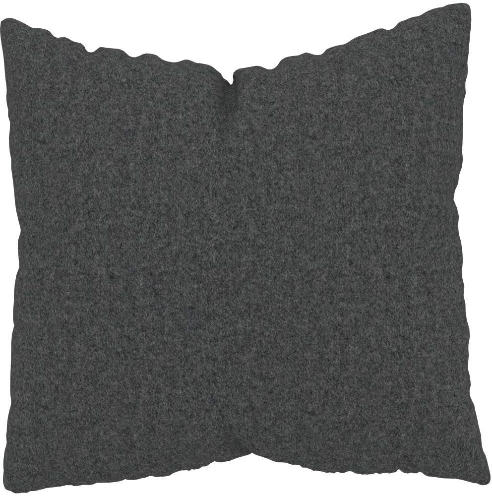 MYCS Coussin Gris pierre - 50x50 cm - Housse en Laine. Coussin de canapé moelleux