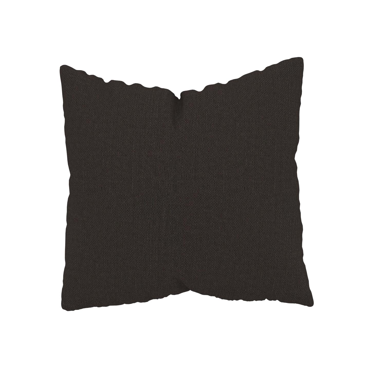 MYCS Coussin Brun Chocolat - 50x50 cm - Housse en Textile tissé. Coussin de canapé moelleux